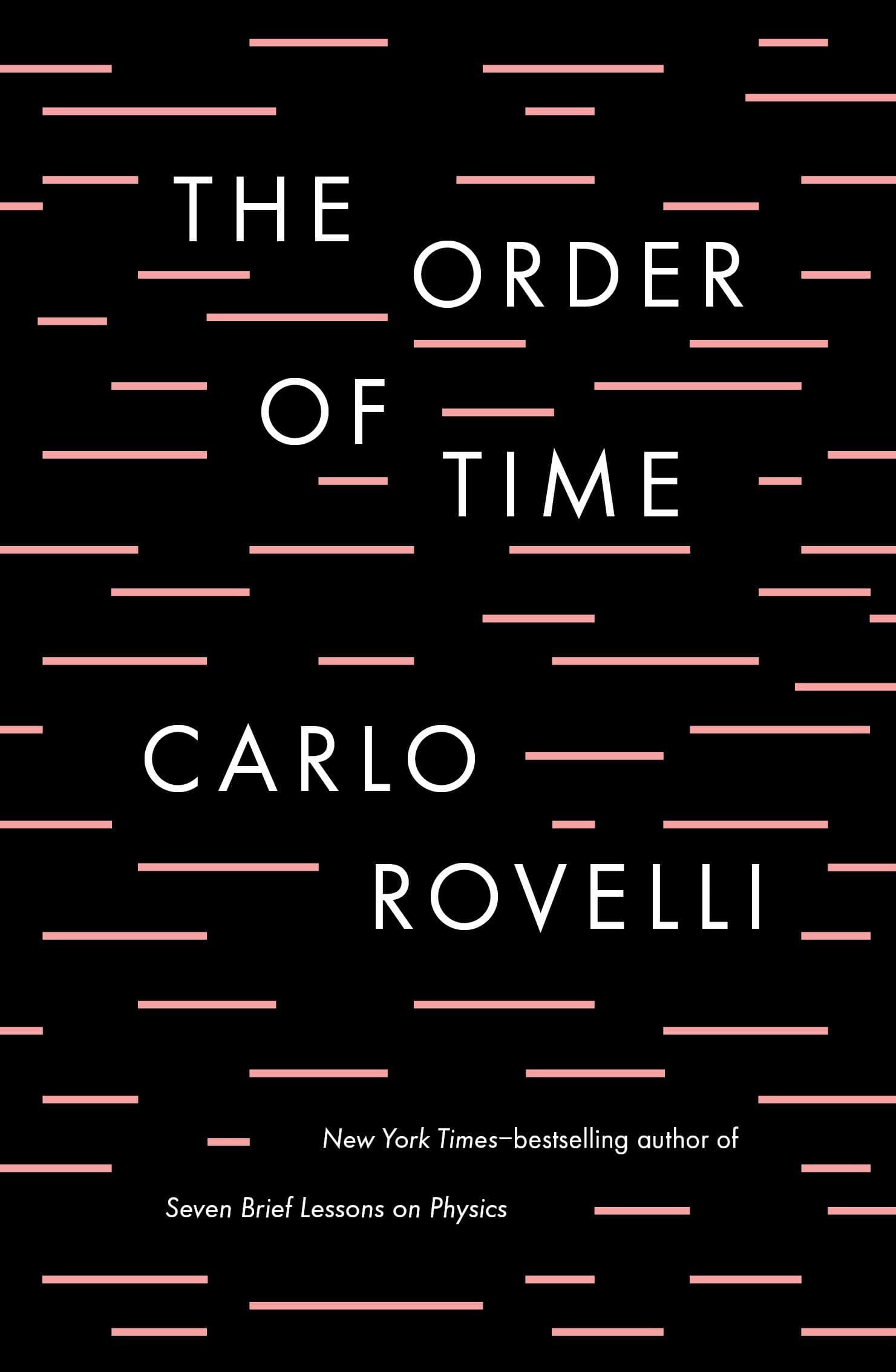 The book cover for “The Order of Time” by Carlo Rovelli