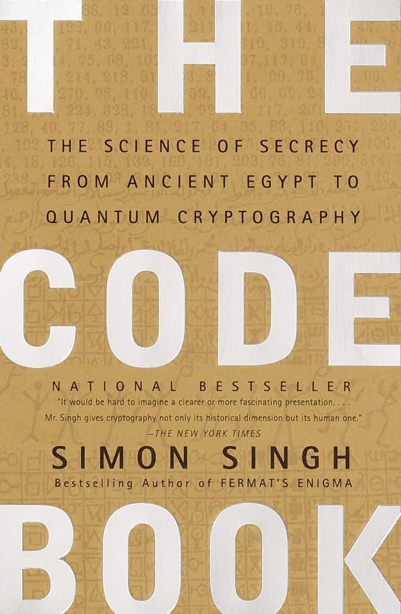The book cover for “The Code Book” by Simon Singh